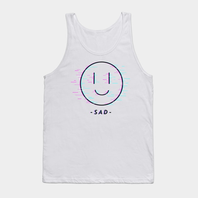 Sad Original Design Tank Top by KittyxKato